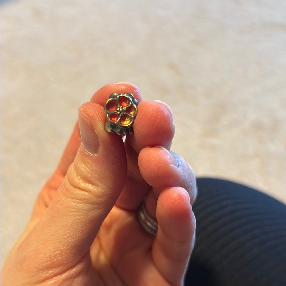 Elegant Floral Pandora Charm